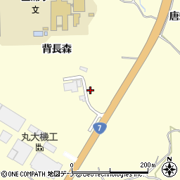 秋田県にかほ市金浦背長森18周辺の地図