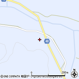秋田県横手市山内南郷天狗平周辺の地図