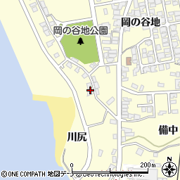 秋田県にかほ市金浦川尻42周辺の地図