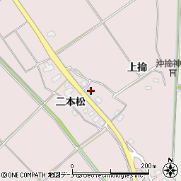 秋田県横手市平鹿町下鍋倉上掵42周辺の地図