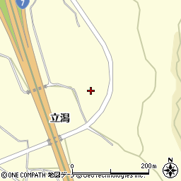 秋田県にかほ市金浦立潟周辺の地図