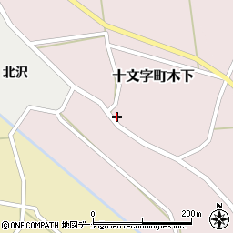 秋田県横手市十文字町木下99周辺の地図