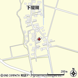 秋田県横手市平鹿町醍醐掵下周辺の地図