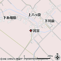秋田県横手市平鹿町下鍋倉下糸畑原87周辺の地図