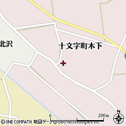 秋田県横手市十文字町木下99-2周辺の地図