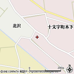 秋田県横手市十文字町木下125-1周辺の地図