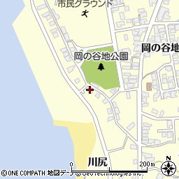 秋田県にかほ市金浦川尻42-14周辺の地図