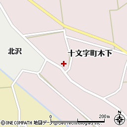 秋田県横手市十文字町木下11周辺の地図