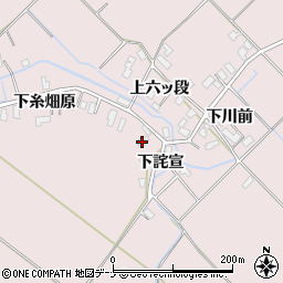 秋田県横手市平鹿町下鍋倉下糸畑原1周辺の地図