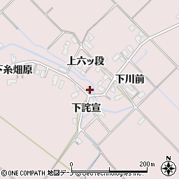 秋田県横手市平鹿町下鍋倉下糸畑原3周辺の地図