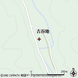 秋田県横手市山内平野沢吉谷地周辺の地図