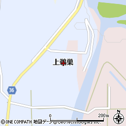 秋田県雄勝郡羽後町新町上鵜巣周辺の地図