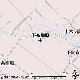 秋田県横手市平鹿町下鍋倉下糸畑原35周辺の地図