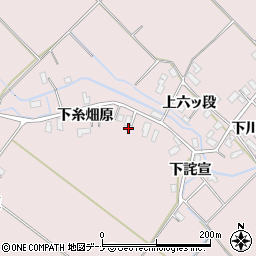 秋田県横手市平鹿町下鍋倉下糸畑原22周辺の地図