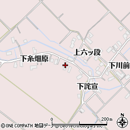 秋田県横手市平鹿町下鍋倉下糸畑原15周辺の地図