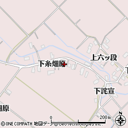 秋田県横手市平鹿町下鍋倉下糸畑原24周辺の地図