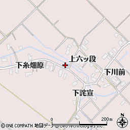 秋田県横手市平鹿町下鍋倉下糸畑原16周辺の地図