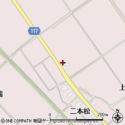 秋田県横手市平鹿町下鍋倉上掵73周辺の地図
