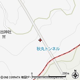 秋丸トンネル周辺の地図