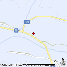 秋田県横手市山内南郷（南郷坂）周辺の地図