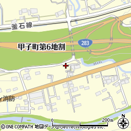 岩手県釜石市甲子町第６地割周辺の地図