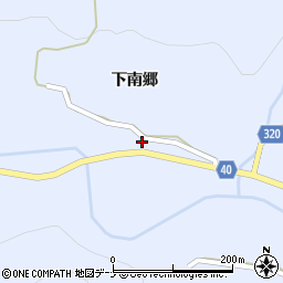 秋田県横手市山内南郷下南郷周辺の地図