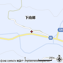 秋田県横手市山内南郷（下南郷）周辺の地図