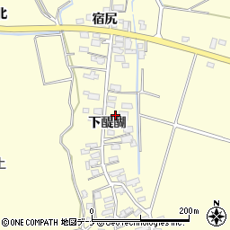 秋田県横手市平鹿町醍醐下醍醐周辺の地図