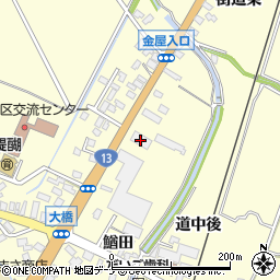 中央鋼建秋田工場周辺の地図