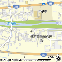 岩手県釜石市甲子町第９地割284-4周辺の地図