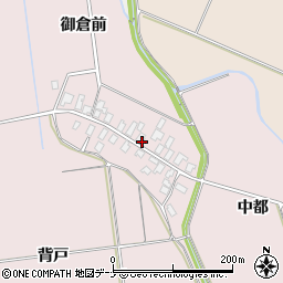 秋田県横手市平鹿町下鍋倉（御倉前）周辺の地図
