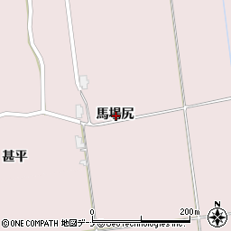 秋田県横手市平鹿町下鍋倉馬場尻周辺の地図