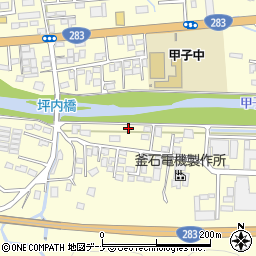 岩手県釜石市甲子町第９地割283周辺の地図