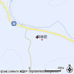 秋田県横手市山内南郷（大払川）周辺の地図