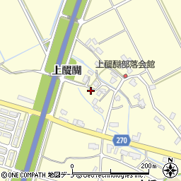 秋田県横手市平鹿町醍醐上醍醐周辺の地図