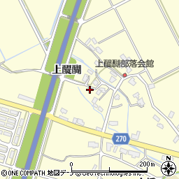 秋田県横手市平鹿町醍醐（上醍醐）周辺の地図