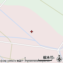 秋田県横手市十文字町谷地新田根木野周辺の地図