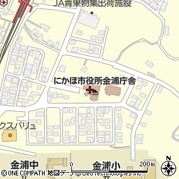 にかほ市役所金浦庁舎　市民サービスセンター周辺の地図