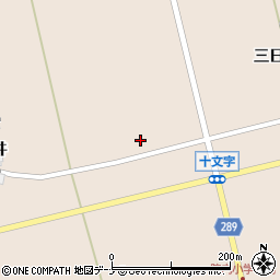 秋田県にかほ市中三地八幡堂周辺の地図