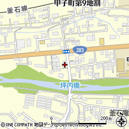岩手県釜石市甲子町第９地割151-7周辺の地図