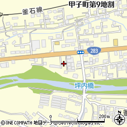 岩手県釜石市甲子町第９地割151-17周辺の地図