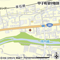 岩手県釜石市甲子町第９地割151-35周辺の地図