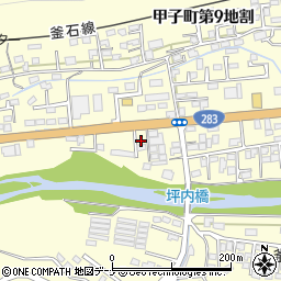 岩手県釜石市甲子町第９地割151周辺の地図