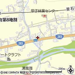 岩手県釜石市甲子町第９地割14-8周辺の地図