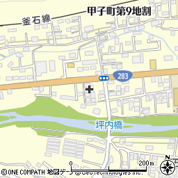 岩手県釜石市甲子町第９地割151-8周辺の地図