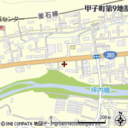 岩手県釜石市甲子町第９地割151-33周辺の地図