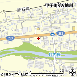 岩手県釜石市甲子町第９地割151-28周辺の地図