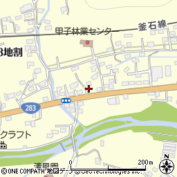 岩手県釜石市甲子町第９地割14周辺の地図