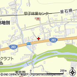 岩手県釜石市甲子町第９地割14周辺の地図