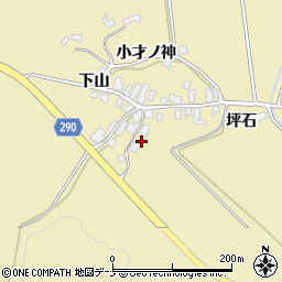 秋田県にかほ市樋目野中山96周辺の地図